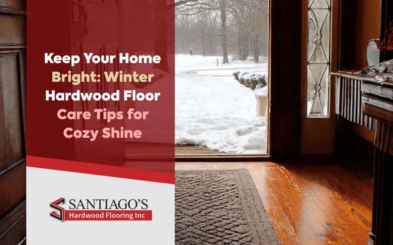 Entry mats helping prevent salt damage during Winter Hardwood Floor Care