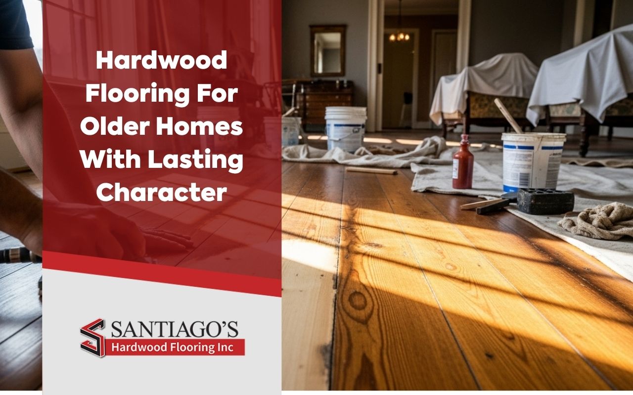 Hardwood flooring for older homes being carefully restored