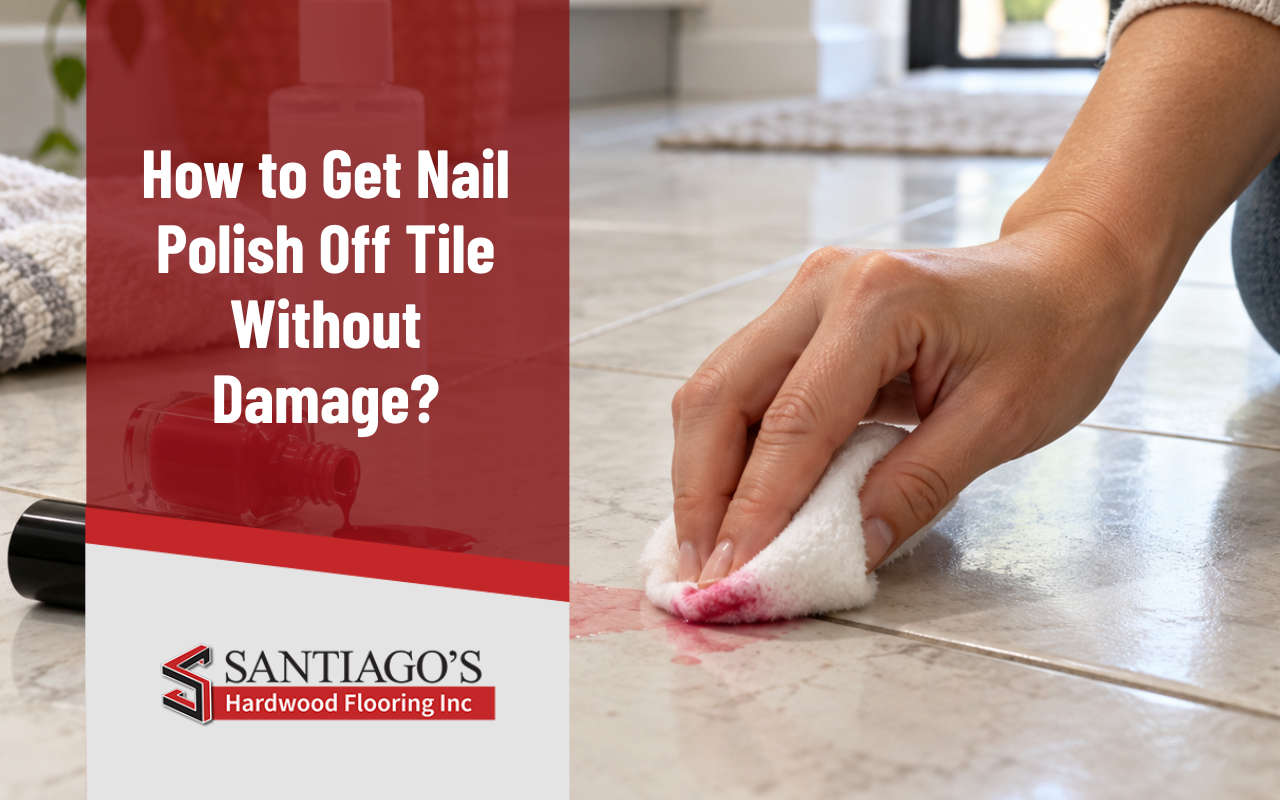 How to get nail polish off tile safely at home